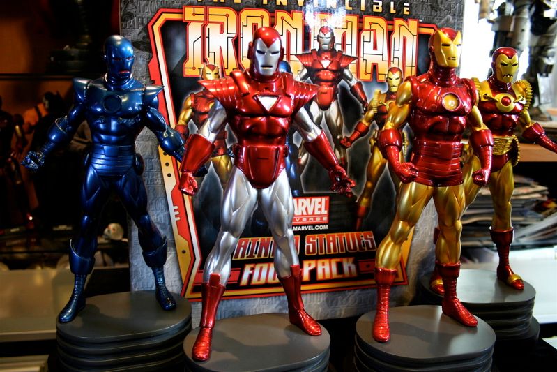 Iron Man statues 4 pack da Bowen - Lançado! Confira as fotos BDIM2