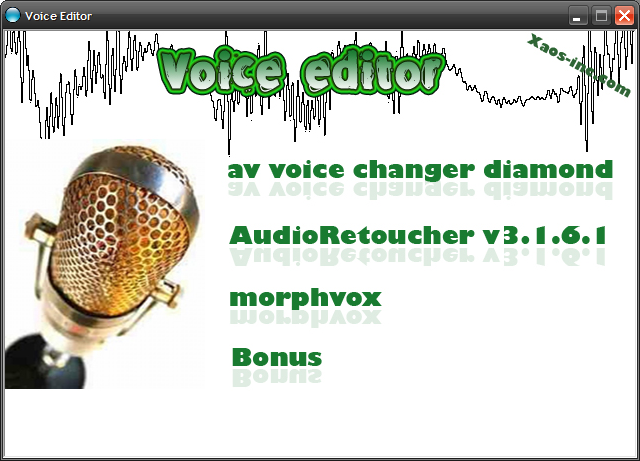 Voice Editor,change your voice online Voice