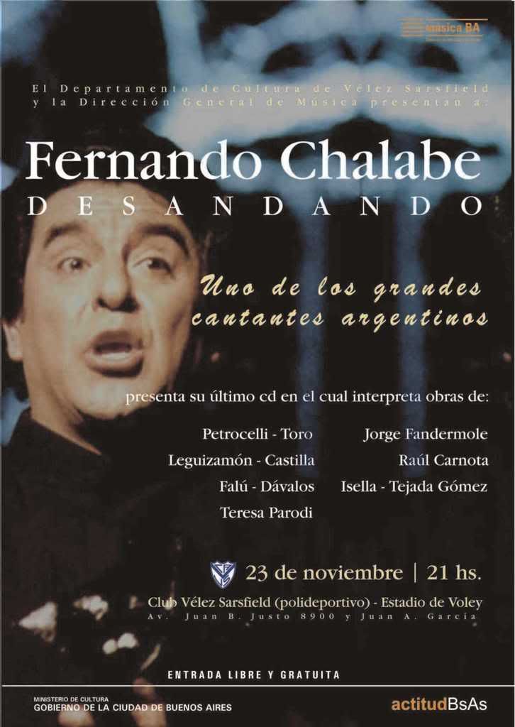 Fernando Chalabe presenta su nuevo CD Grfico1-1