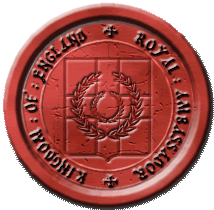 Treaty of Diplomatic relation between Kingdom of Serbia and Kingdom of England Seal-engamb-rd