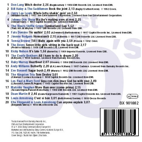 Greatest Hits Collection 50's to 90's - Part 1 - 50's 50s-4-back