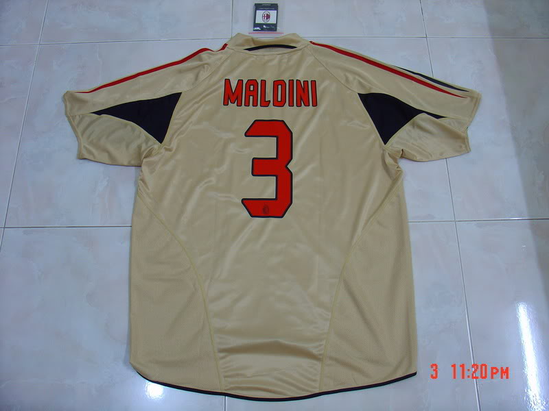 AC Milan Jersey MaldiniGold