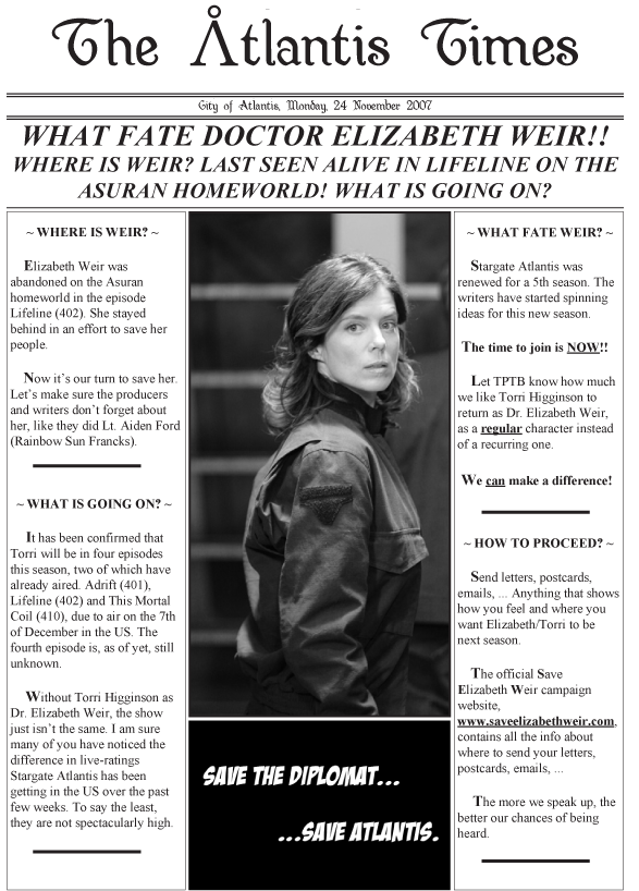 Save Elizabeth Weir Newsletter2