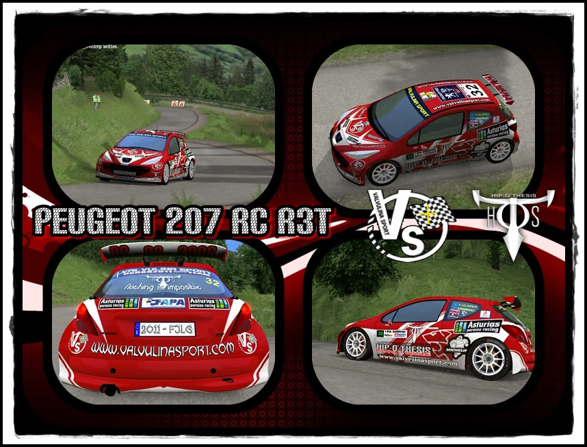 buenas.. soy ReDeeMeR diseñador de Hip-O`Thesis Desings Peugeot207RCR3T-ValvulinasportRSRBR2011RallyeTeam