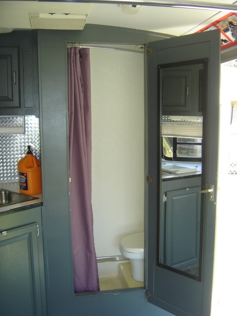 Toy Hauler RV Trailer for sale Bathroom