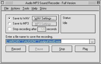 MP3 Recorder 3.0 Graba cualquier fuente de audio desde tu PC Mp3Recoder