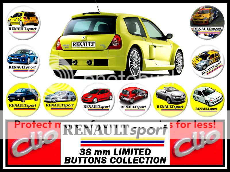 Badges collection Renaultcliosportlote1