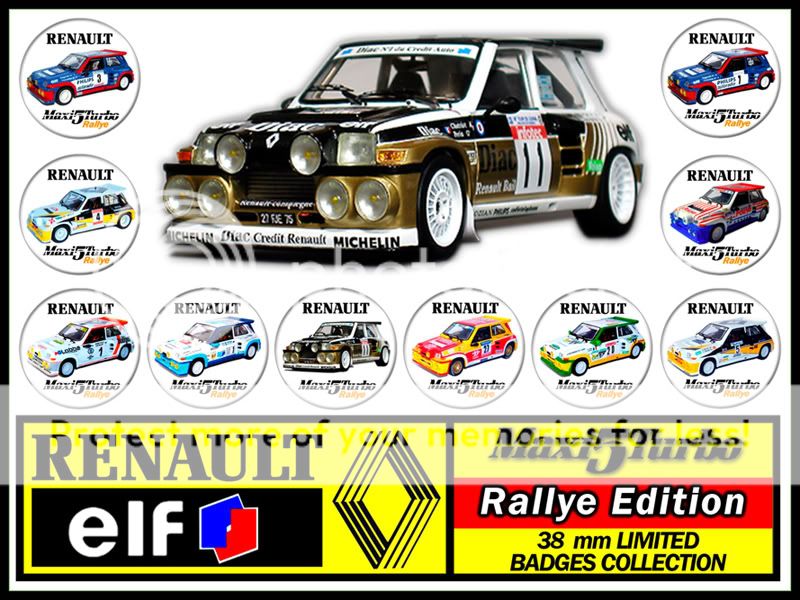 Badges collection RenaultebayR5maxiturbolote3