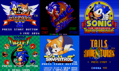 Sonic Game Gear Tüm Oyunları GameGearCollage