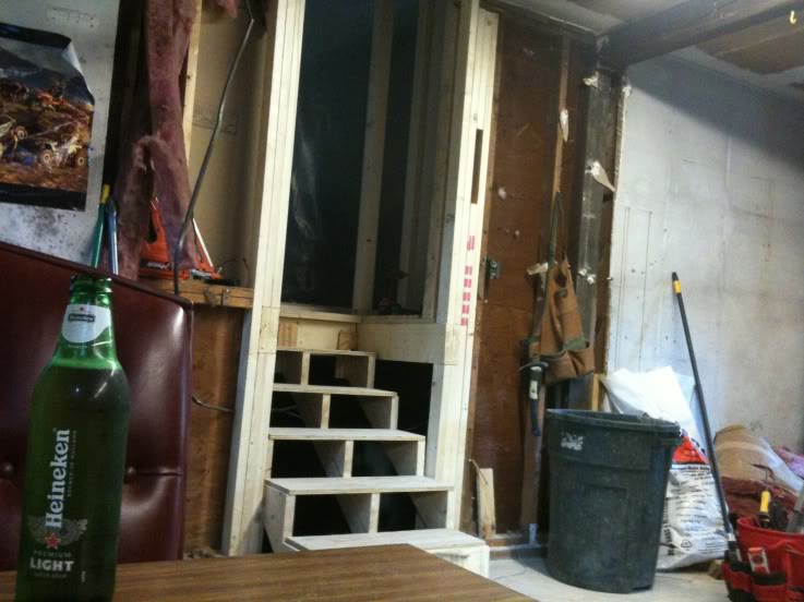 New mancave under construction  "The Barage" Bar