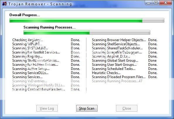 Trojan Remover v6.6.7 Build.2514 Scanshot
