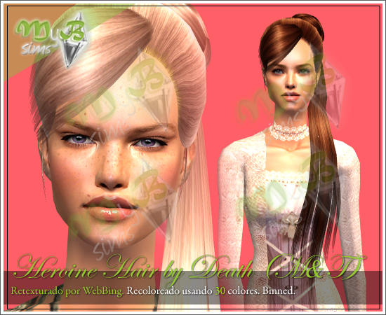 [M&T Sims] Heroine Hair by Death MyT01