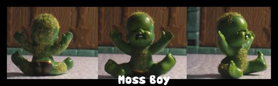 BOTU: babies of the univers et BOP: babies of power Moss-boy