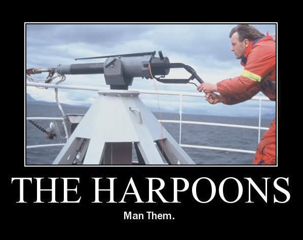 I'm Just Your Typical, Awesome Whale Man-the-harpoons