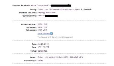 Just received my first payment from IOCLix - Proof!! IOClix001