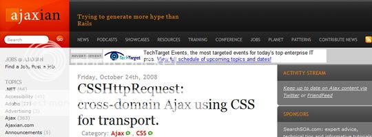 10 trang hàng đầu cung cấp các tài nguyên quý giá về Ajax/Javascript Ajaxian