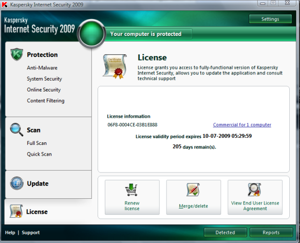 مفاتيح الكاسبر متجدد kaspersky key 2009 8-1