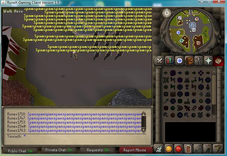 Terrible, Massive Spamming at Home. Spamrunex