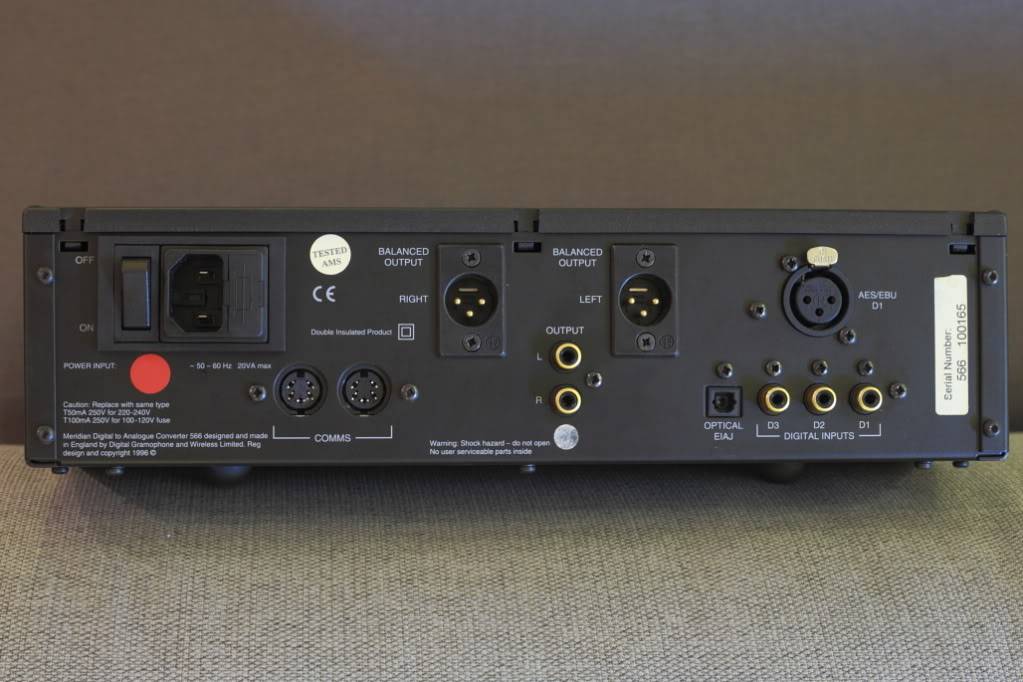 Meridian 566 DAC 20bit. Made in England. (Used) IMG_3159