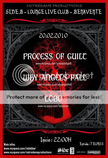 2010.02.20 - PROCESS OF GUILT + WHY ANGELS FALL + LÖBO - SIDE B - BENAVENTE Cartaz_doom