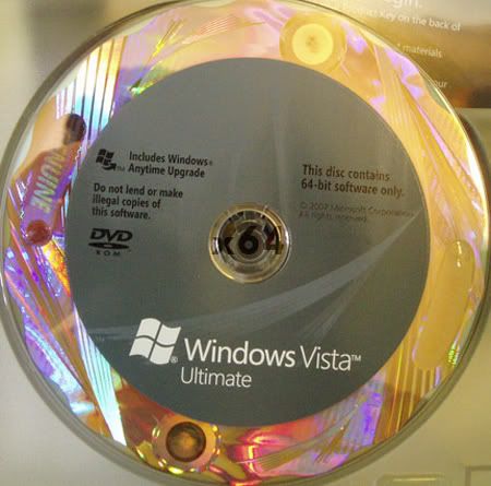    Windows Vista Gold edition  +  15-2