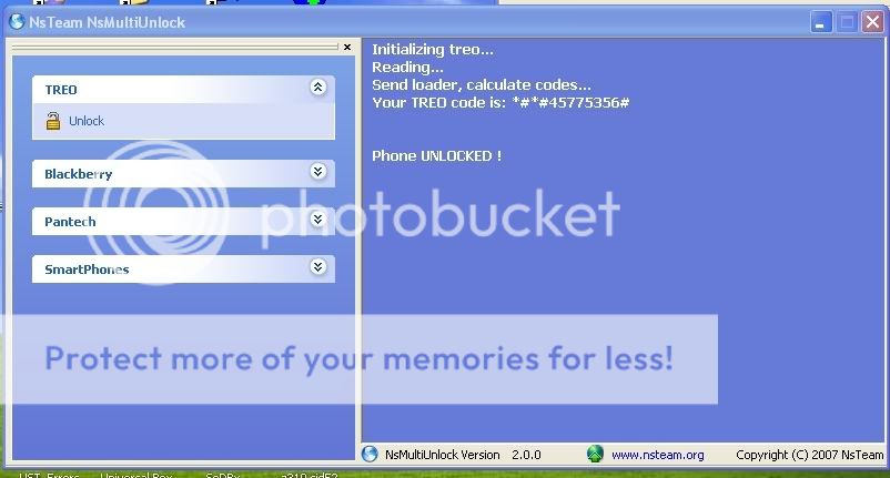 treo 650 unlock by NsMultiUnlock Light Treo650