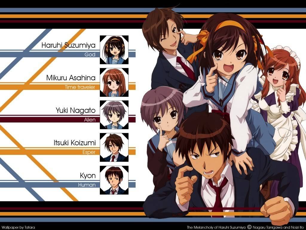 pic of the anime: the melancholy of haruhi suzumiya Team
