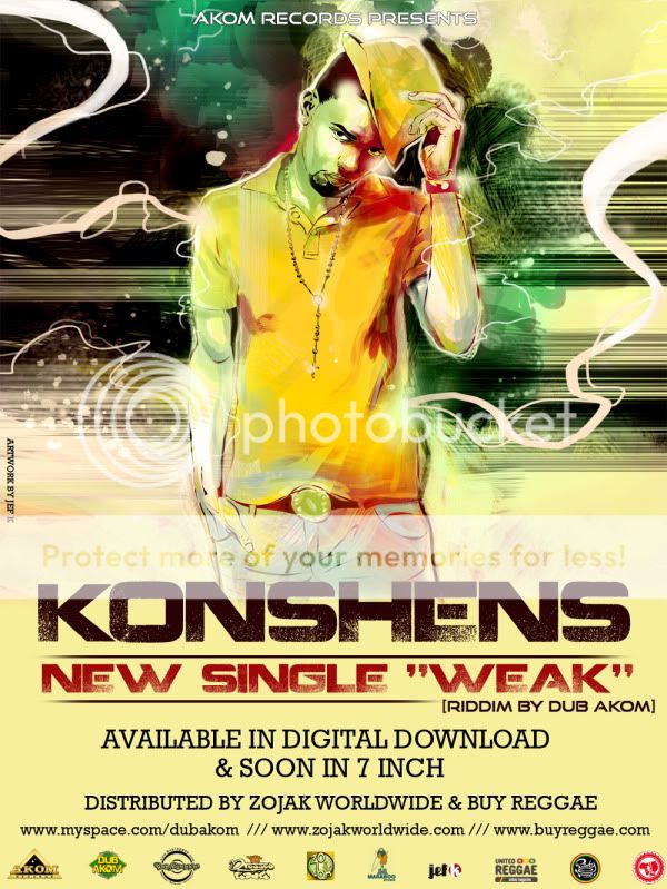 Brand New KONSHENS "Weak" AKOM RECORDS KONSHENSFLYERFINAL