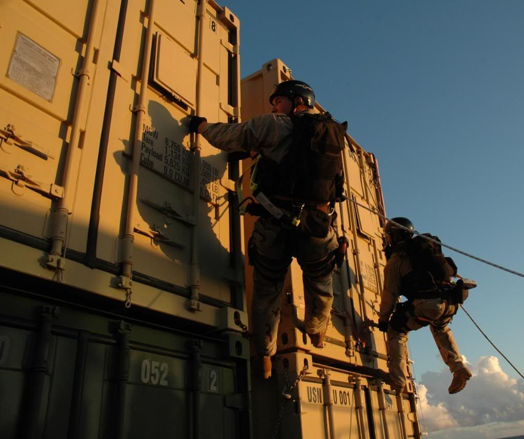 Various Pics CheckingContainersWhileUnderway