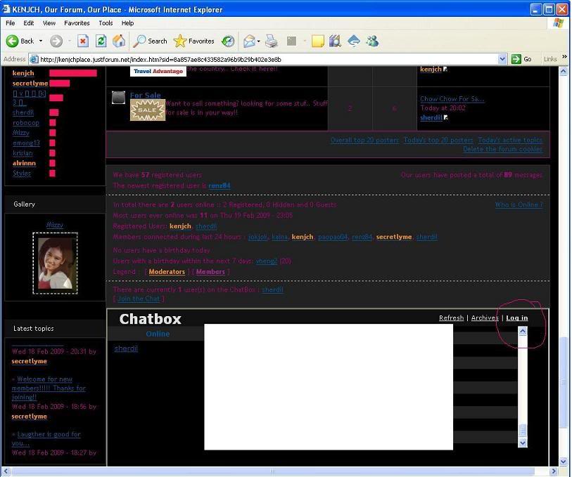 How to join in the CHATBOX? Loginchatbox-1