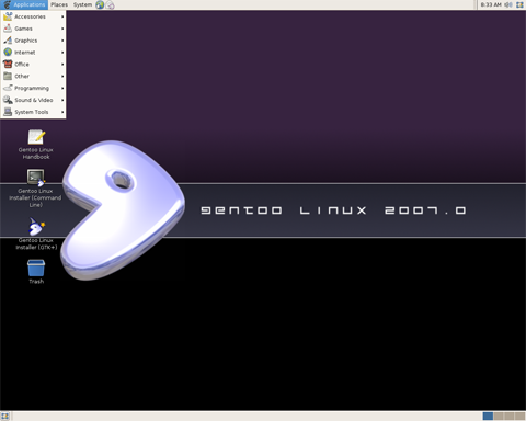 مكتبه الليونكس Gentoo-2007