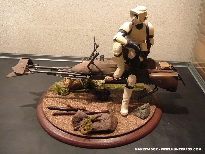 Custom - Socle Scout Trooper Speeder Bike GG Diorama Scout1