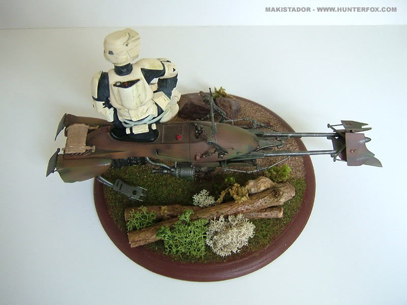 Custom - Socle Scout Trooper Speeder Bike GG Diorama Scout13