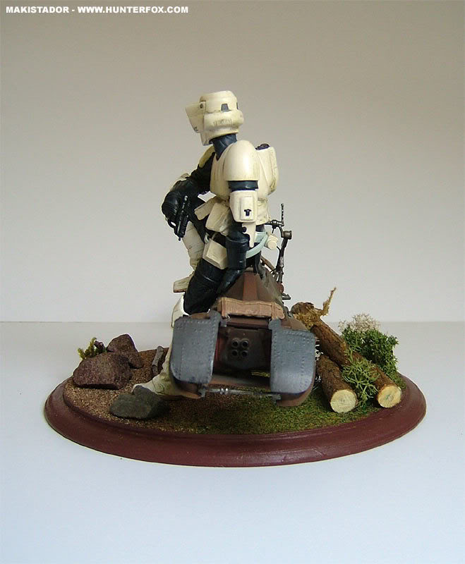 Custom - Socle Scout Trooper Speeder Bike GG Diorama Scout14