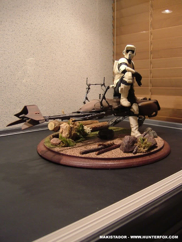 Custom - Socle Scout Trooper Speeder Bike GG Diorama Scout3