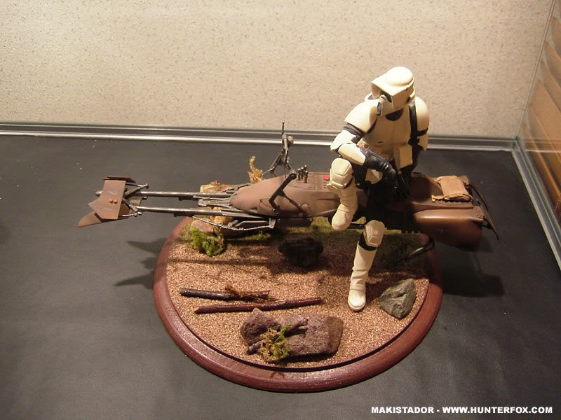 Custom - Socle Scout Trooper Speeder Bike GG Diorama Scout4