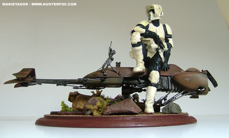 Custom - Socle Scout Trooper Speeder Bike GG Diorama Scout9