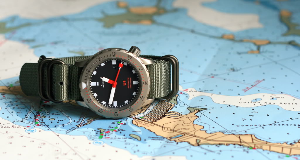 Vintage Diver Watch II U1onGreyZuluonchart