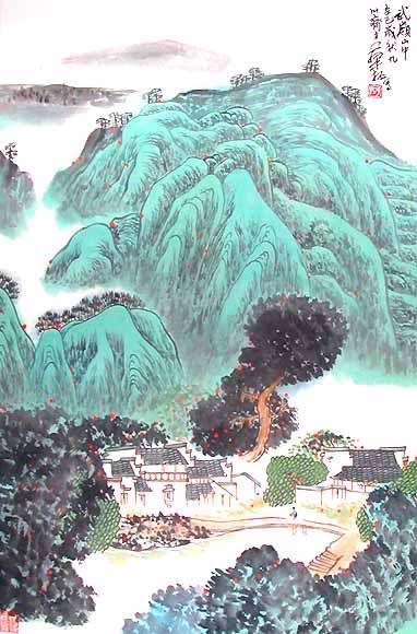 Tranh Thuy Mac Cua Cac hoa Si~ trung Hoa Chinese-landscape-painting-L5886