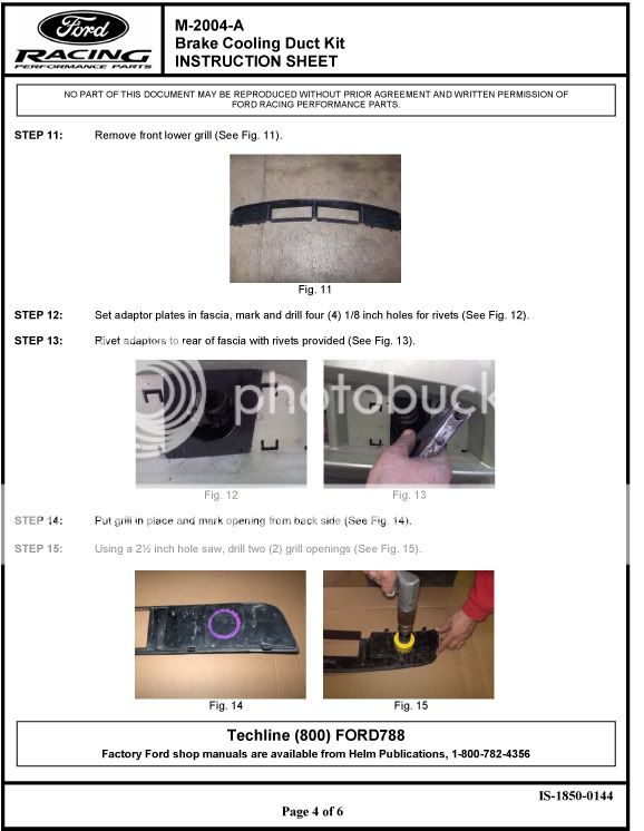 2007-2009 Shelby/Ford Racing Brake Duct Duct Instructions BrakeductinstallPg4copy