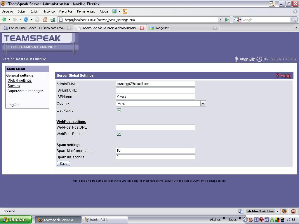 [TUTORIAL] TeamSpeak Server Tuto9