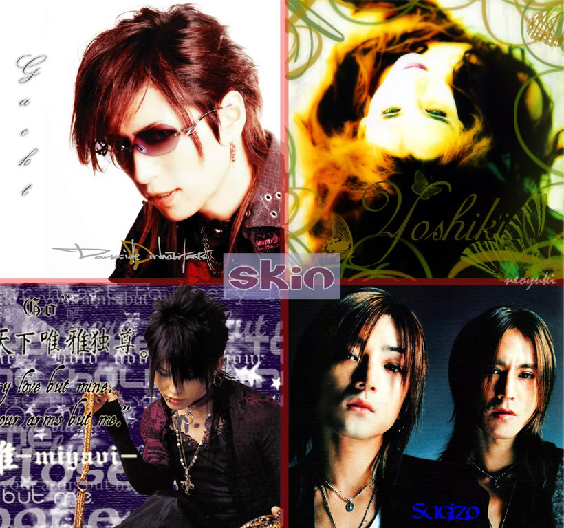 LA SUPER BANDA : Yoshiki (x-japan) + Sugizo (Luna Sea) + Miyavi + Gackt = S.K.I.N Skin_together