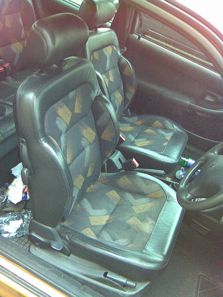 My first thread about my gold d-turbo :) Leatherfrontseats