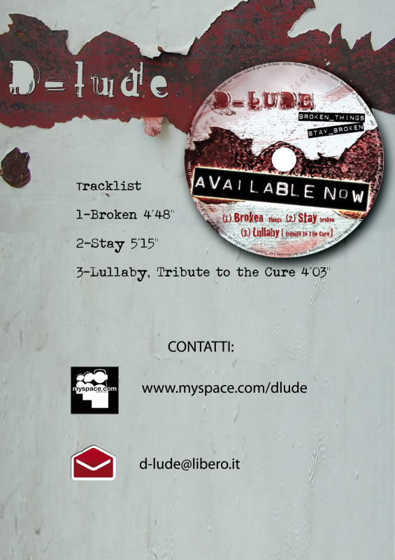 D-lude new release "Brokn things stay broken" promo 2008 Skeda2