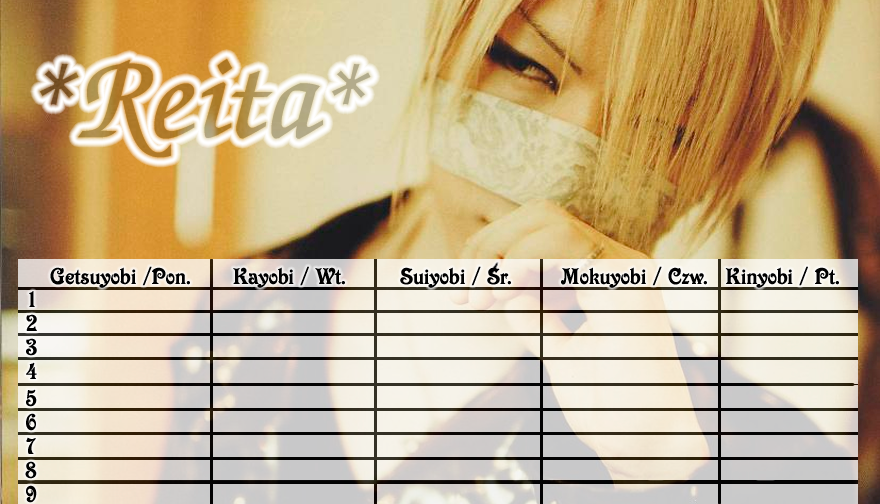 jrock schedules Reita