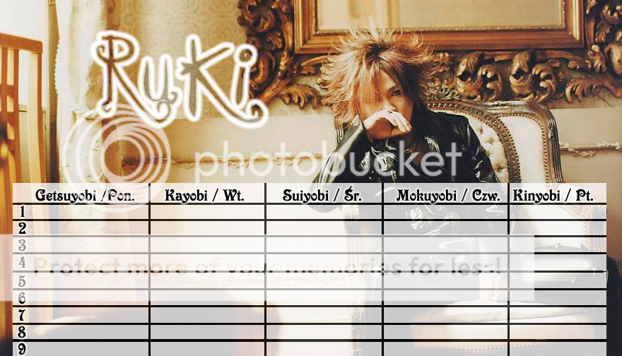 jrock schedules Ruki