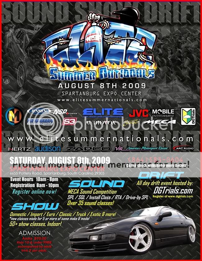 *Elite Summer Nationals *Show/Drift/Sound* Aug 8th Spartanburg, South Carolina!!! Flyerforumsize