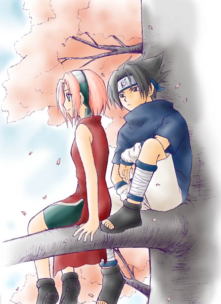 Le plus beau coup de naruto SakuraandSasukeOntheTree