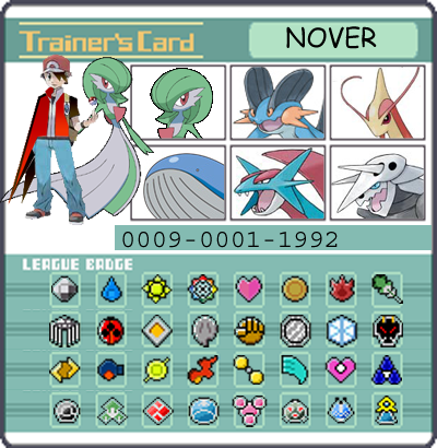 Trưng bày trainer card Trainer