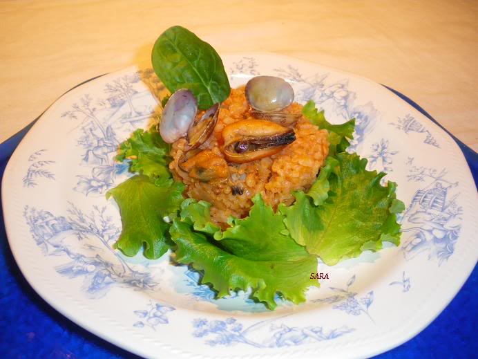 Arroz con mejillones y almejas. Comer-4